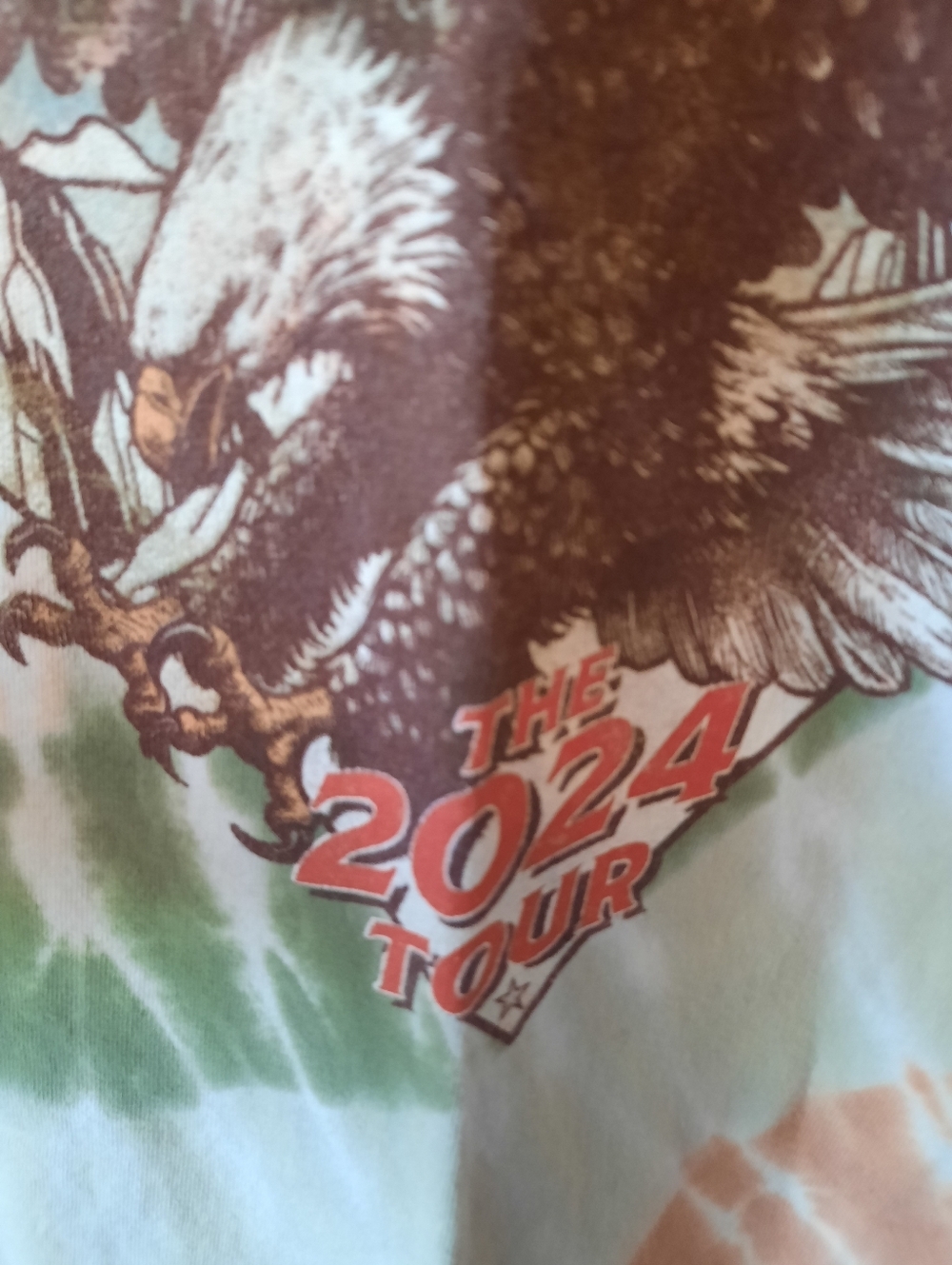 The Doobie Brothers 2024 Tour Tie Dye Concert Short Sleeve T-shirt Size Medium - Picture 7 of 11